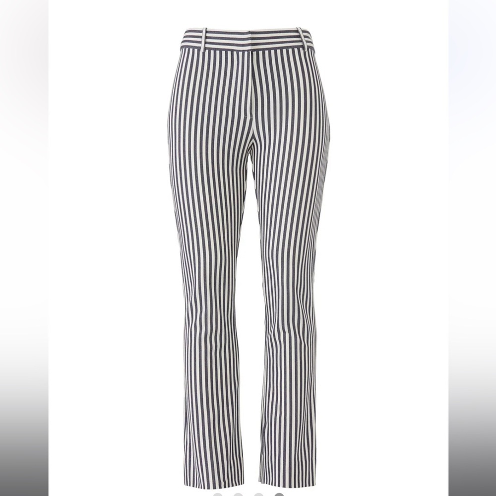 10 Crosby Derek Lam Striped Cropped Flare Trousers Size 00